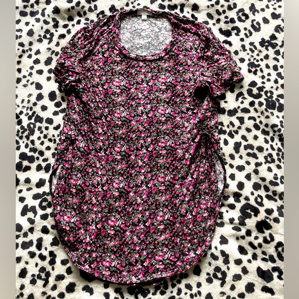 Sexy Wilfred open sides floral light tee